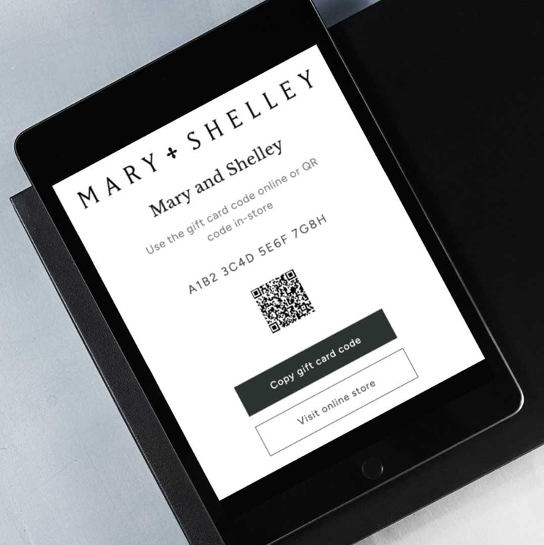Mary and Shelley Digital E-Gift Card