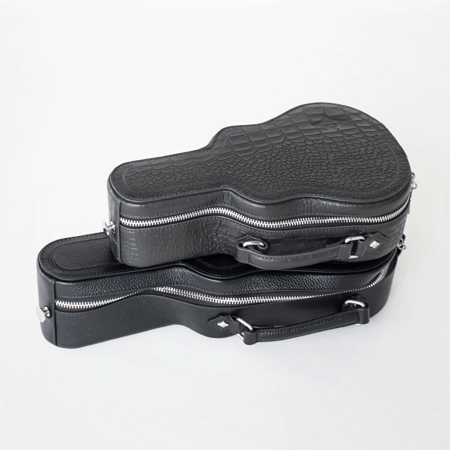 PRE-SALE: Mini Ritual Crossbody Bag BLACK CROC Guitar Case Bag with Real Guitar Strap