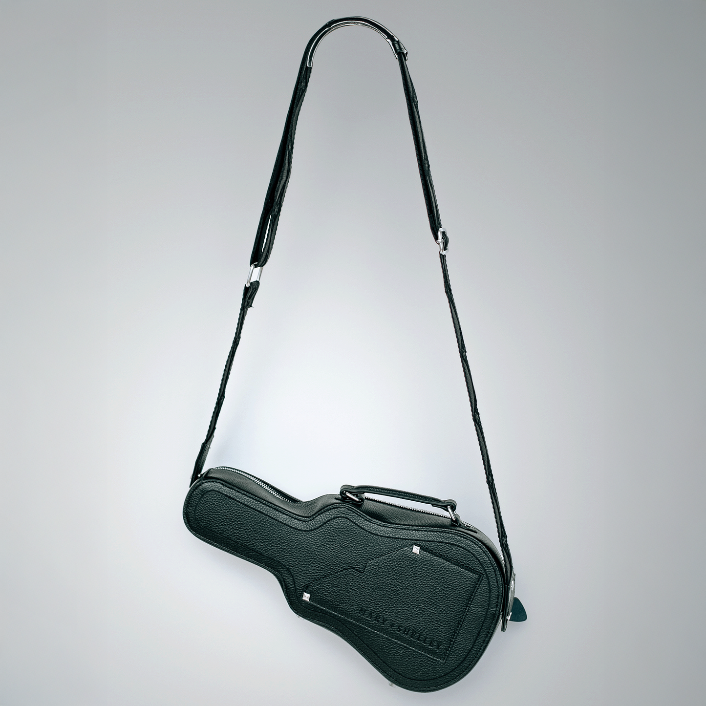 Ritual Crossbody Bag BLACK Guitar Case Bag with Real Guitar Strap