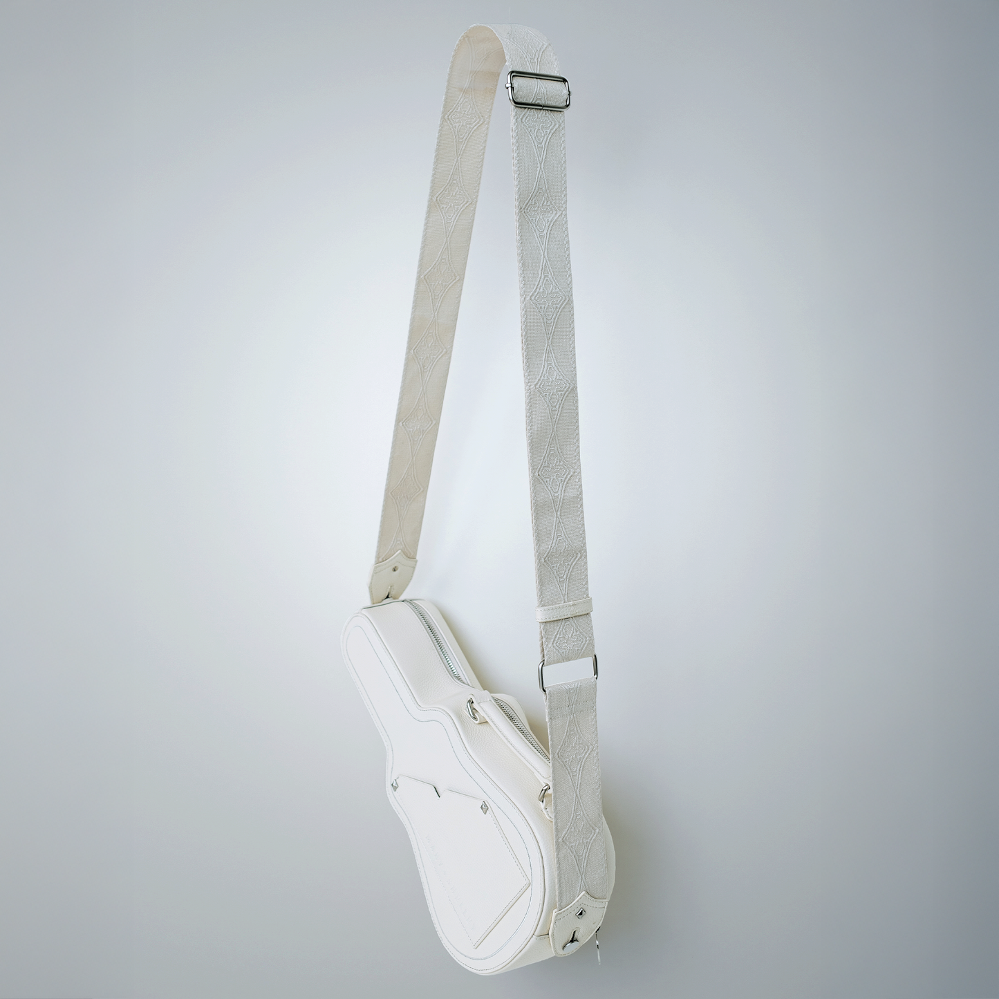Ritual Crossbody Bag IVORY Guitar Case Bag with Real Guitar Strap