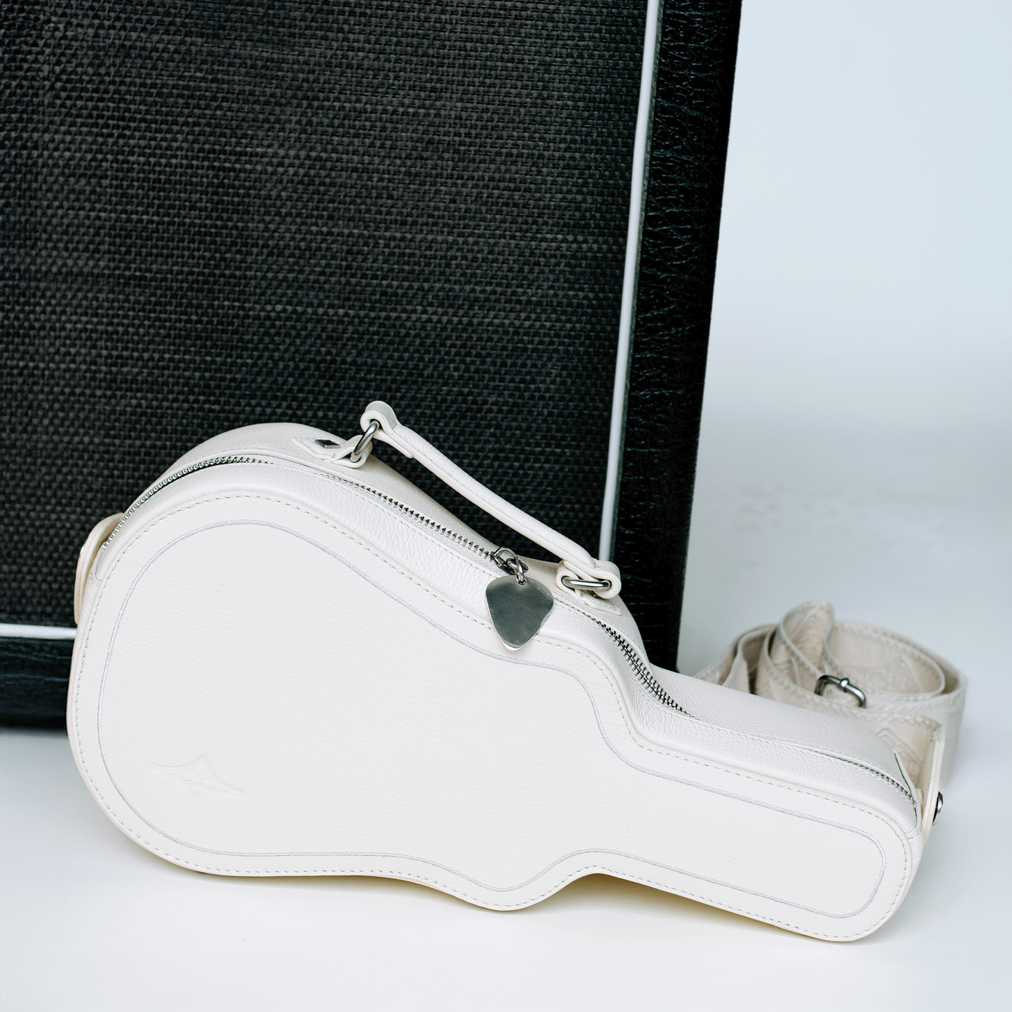 Ritual Crossbody Bag IVORY Guitar Case Bag with Real Guitar Strap