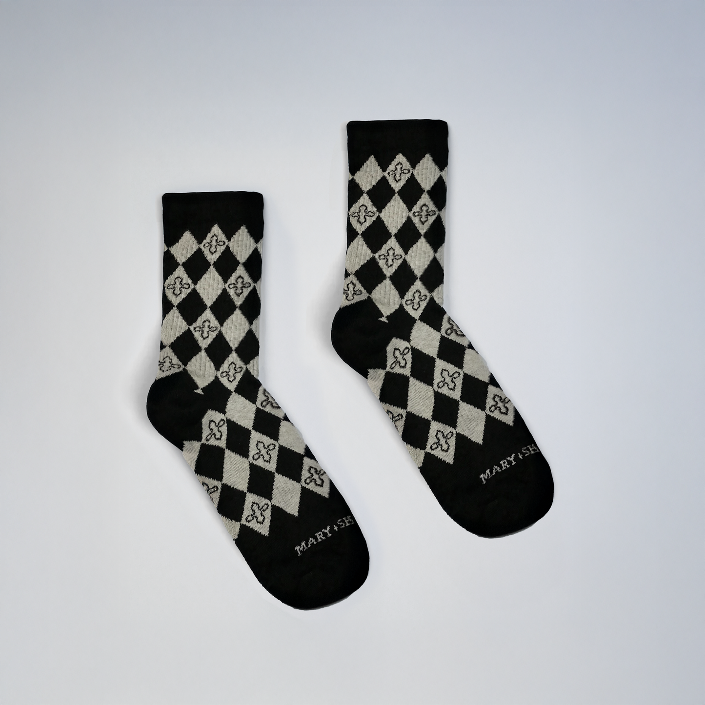 Harlequin Diamond Checkerboard Socks